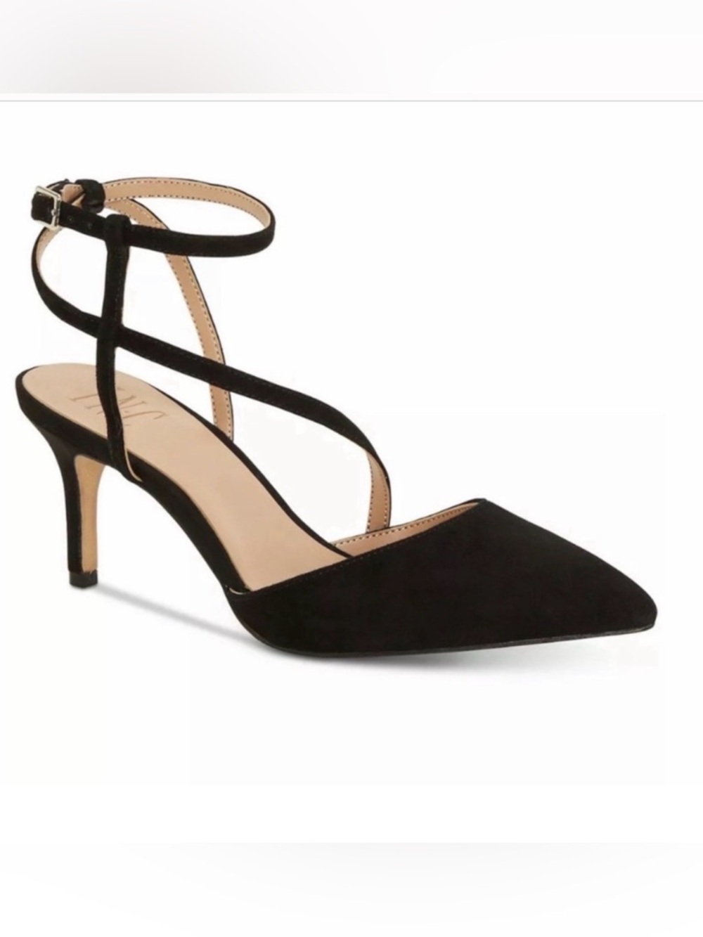 BLACK SUEDE POINTED SHOES 8.05